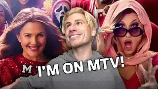 I'm on a Billboard in Times Square with Drew Barrymore for the MTV Awards!