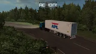 (ETS2) Bác tài Kamaz kéo mooc APL đi giao hàng