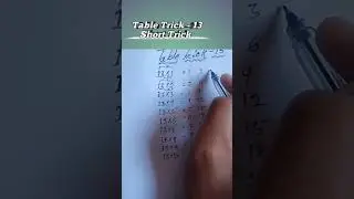 13 table trick | table trick of 13 | table of 13 | 13  table of trick #tabla #saport #short #video