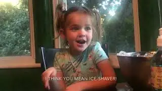 Little Snowie 2 Give Away - Mila Consoling Emma over Snowie Shaved Ice!
