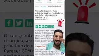 Transplante de cabelo deve ser feito por cirurgião plástico ou dermatologista .