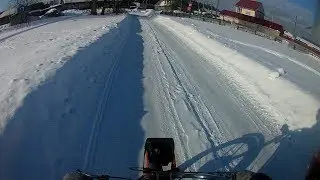 Зимняя покатушка на мопедах Delta RM24 125cc и ИЖ байк 48cc