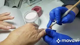 מילוי באקריל תוך 40 דקות כולל מריחת פרנץ