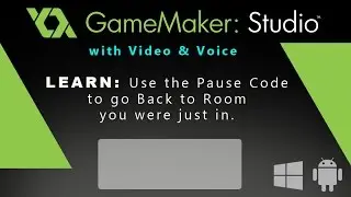Game Maker Studio: How to Use the Pause Code to go Back to Room you were just in.