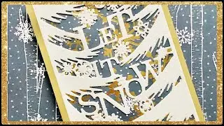 Let It Snow Shaker Pocket Card & More With InLoveArts