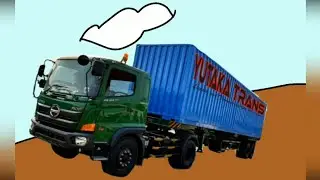 TRUK JOGET - MOBIL TRUK KONTAINER HIJAU TUA OLENG LUCU VERSI ANIMASI | ABANG TRUCK EPS 2