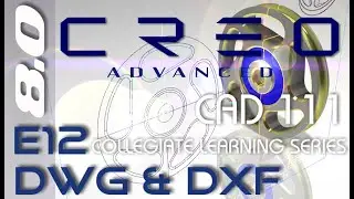E12 Creo Parametric 8.0 - DWG & DXF conversion Tutorial