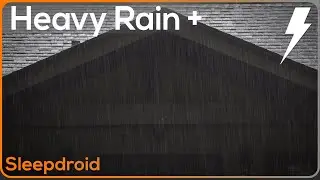 ► Heavy Rain and Thunder Sounds on the Porch for Falling Asleep Fast and Sleeping Through the Night