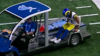 Puka Nacua Suffers Knee Injury vs Lions (Carted Off)