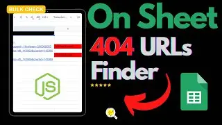 404 Broken Pages With Google Sheet By Zhang