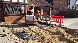 Block Paving Driveway Installation with tarmac path