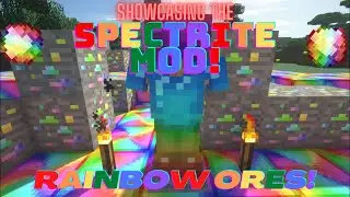 SHOWCASING THE RAINBOW ORES MOD IN MINECRAFT!