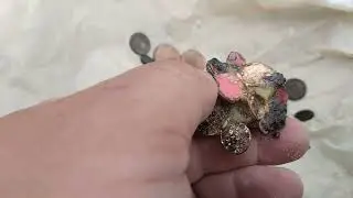 чуток серебра, - но на шашлык есть .