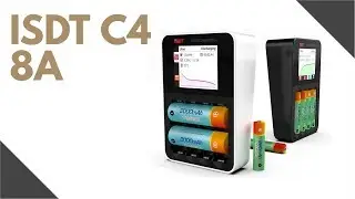 ISDT C4 8A - Smart Battery Charger / Touch Screen / 18650 26650
