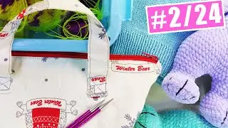 ВЯЗАЛЬНЫЙ ВЛОГ 2/24: Что скрыто в проектной сумке? Пряжа Alize и Gazzal. Выпускаю МК! Настя вяжет 🧶