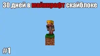 Я провёл 30 дней в Minecraft скайблоке и вот что из этого получилось