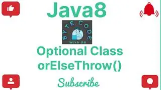 orElseThrow() | Optional Class | Java8 | Core Java | Java Programming | #java #java8 #optionalclass