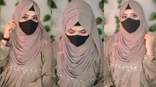 Cute 🥰 Hijab Styles With Layers | Beautiful  And Stylish Layer Hijab Tutorial | Party Hijab Style |