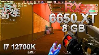 VALORANT Very High RX 6650 XT i7 12700k August 2022