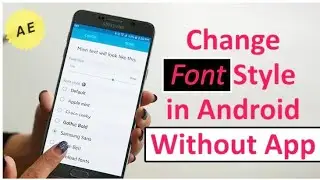 How to change font on Android without App
