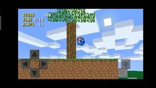 Sonic in the Minecraft world прохождение демо версии #sonic #sonicthehedgehog #game