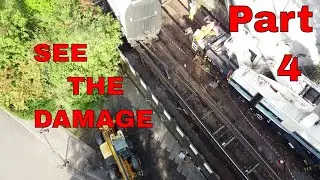 Deraill Train lifted by Multi Task 1200 (Rail Crane) Audenshaw Manchester