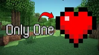 Minecraft but I Only Have 1 Heart: Can I Survive