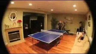 Прикольное окончание пинг-понга. Epic ending game of ping pong.