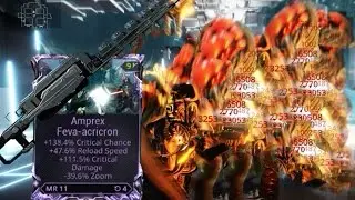 Warframe Amprex Crit CC+CD god riven mod