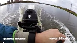 РусБОТ 52 Jet Jon Pro с ГЛУБОКИМ ТОННЕЛЕМ тест с SUZUKI DF20AS JET и SUZUKI DF20AS