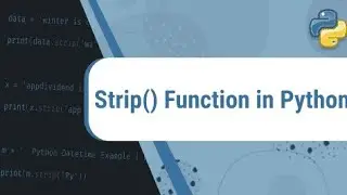 Strip ( ) method in Python || How to remove whitespace in Python