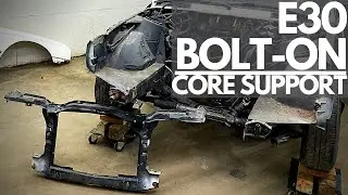 BMW E30 core support removal / bolt-on conversion