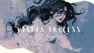 ✦ Gloamingvale VISDEV PROCESS // comic character costume design and panel test