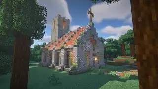 I Built A Small Stone Church in Minecraft | Let's Play Hardcore Minecraft | Episode 7