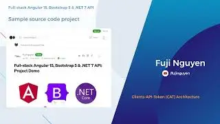 Full-stack Angular 15, Bootstrap 5 & .NET 7 API :  Demo Project