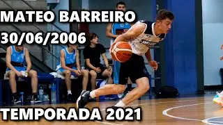 Mateo Barreiro-Temporada 2021