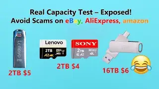 Fake High-Capacity USB Drives & SD Cards? Easy Way to Check Real Capacity!