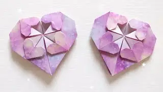 DIY Origami Heart 4 in Love | How to make a paper heart instructions