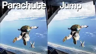 3D PARACHUTE JUMP GTA V  VR Virtual Reality 3D SBS Google Cardboard VR Box