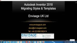 Autodesk Inventor 2018 install - Migrate Styles & Templates