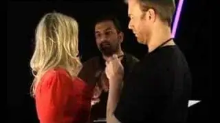 Holly Willoughby and the Soundman who stares at her chest