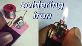 Easy to make soldering iron by lighter everyone can do it - creative video