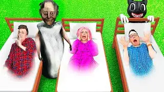 прятки под КРОВАТЯМИ от Бабки GRANNY, Cartoon Cat и ЗООНОМАЛИИ!
