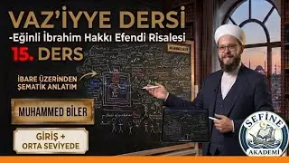 VAZ'İYYE DERSİ -15 Eğinli İbrahim Hakkı Efendi