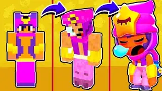 построил Сенди из Brawl Stars в майнкрафте