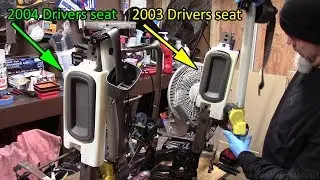 2003 Trailblazer front seat belt replacement - down to the seat frame and back