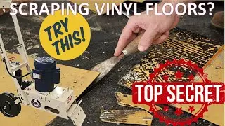 The Secret to Scraping Vinyl Tile Flooring - TOP SECRET!