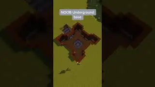 How To Build An Underground Base for NOOB in Minecraft 