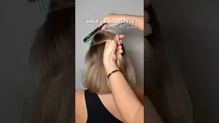 Cool Half Up Half Down Hairstyle for Short Hair 