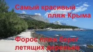 Форос Крым 2019 самый красивый пляж Крыма в Форосе пляж берег летящих деревьев форосский парк